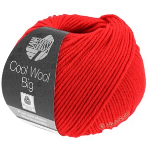 Lana Grossa COOL WOOL Big  Uni/Melange | 0923-rouge lumineux