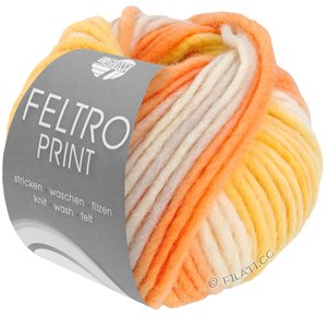 Lana Grossa FELTRO Print | 1300-nature/jaune/abricot/gris clair