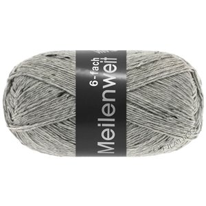 Lana Grossa MEILENWEIT 6-FACH 150g Mouliné/Print/Tweed | 8972-gris clair chiné