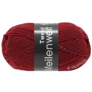 Lana Grossa MEILENWEIT 100g Tweed | 161-rouge vin
